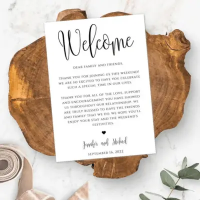 Welcome Notes Prints for brand - printvyapari