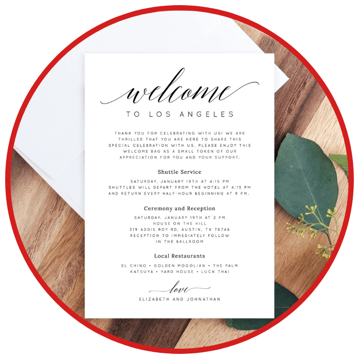 CUSTOMIZABLE WELCOME NOTES